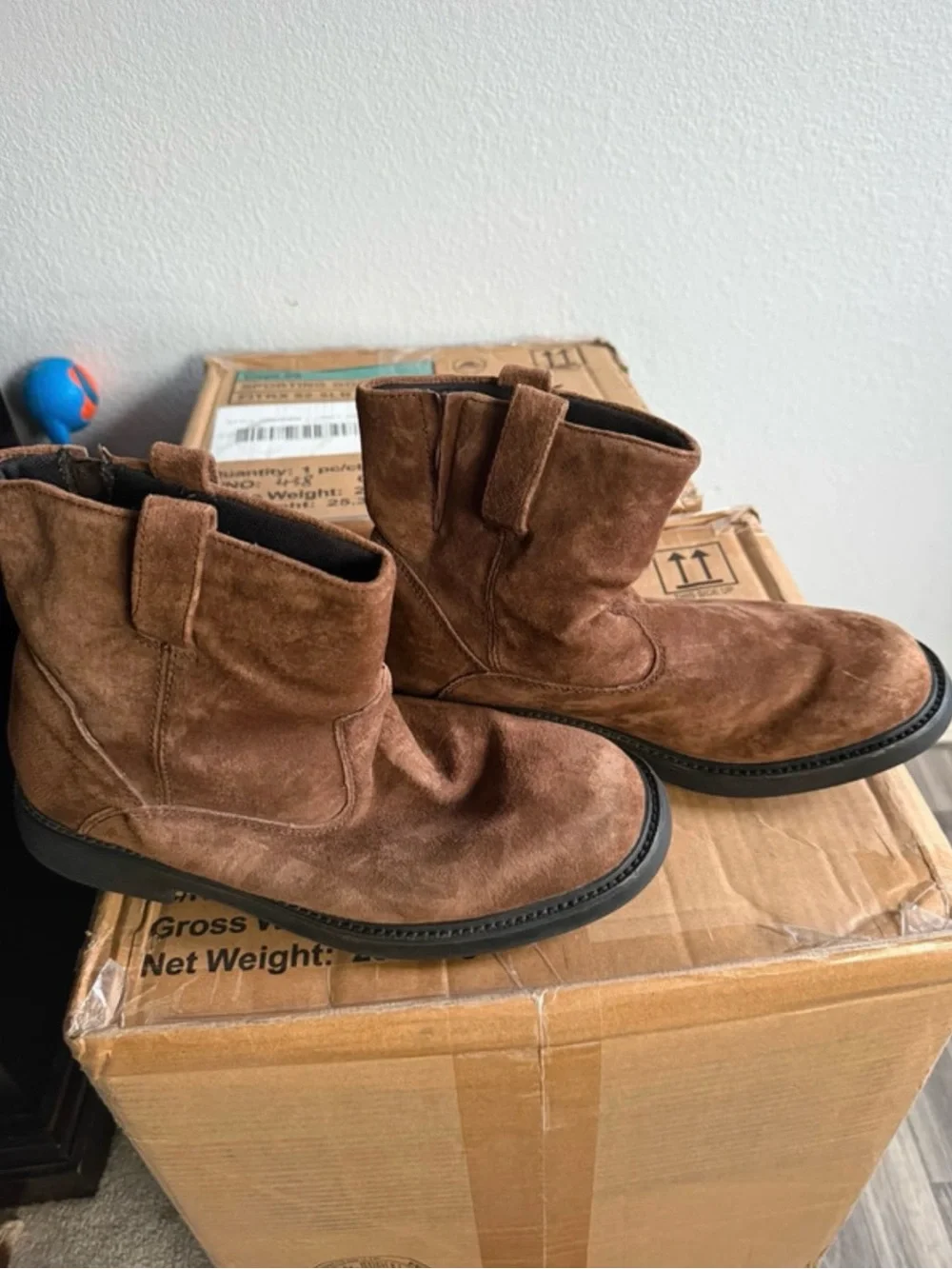 Men's Brown Suede Ankle Boots